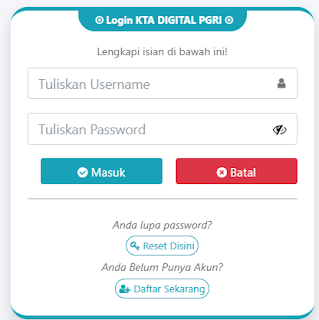 Register PGRI Iwur - Persatuan Guru Republik Indonesia Cabang Iwur